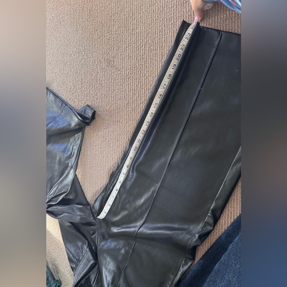 Velvet leather pants size M - Picture 4 of 4